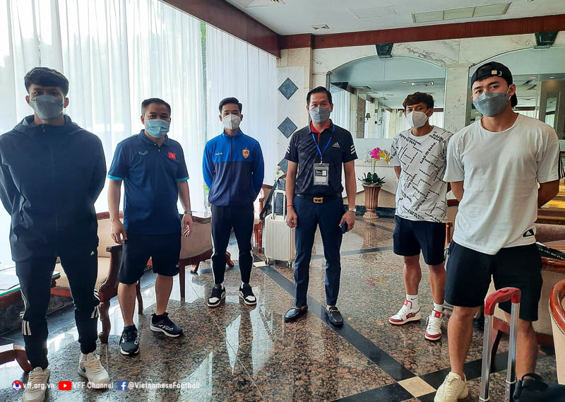 4 trong số 6 “viện binh” của U23 Việt Nam đã có mặt tại khách sạn Phnom Penh.