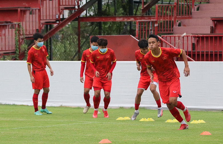 U23 Việt Nam có thêm 1 cầu thủ đủ điều kiện đá chung kết với U23 Thái Lan 2 U23 Việt Nam tập luyện chiều 25/2 - Ảnh: VFF